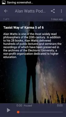 Alan Watts Teachings android App screenshot 3